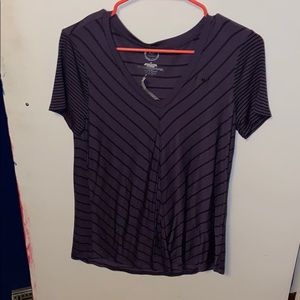 Purple and Black Top